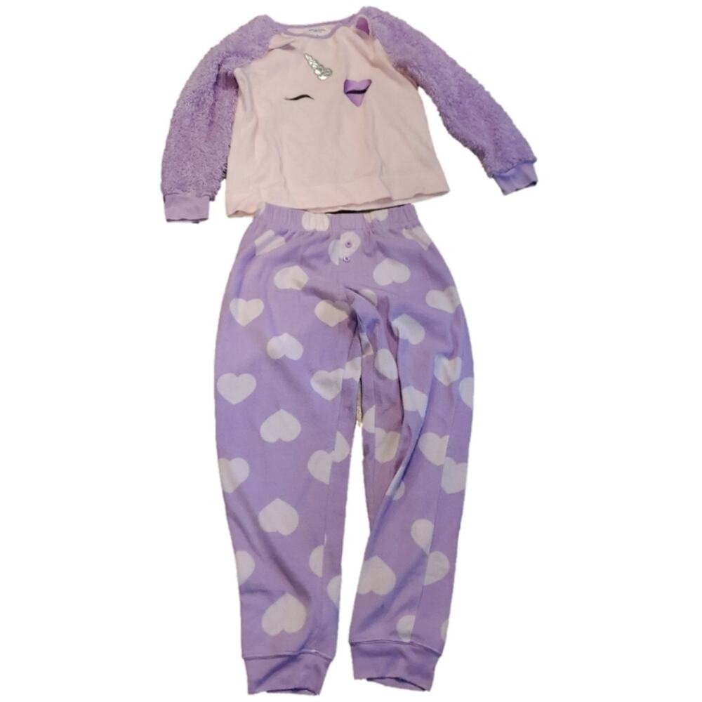 Arizona 2pc Purple and Pink Unicorn Pajama set L 14